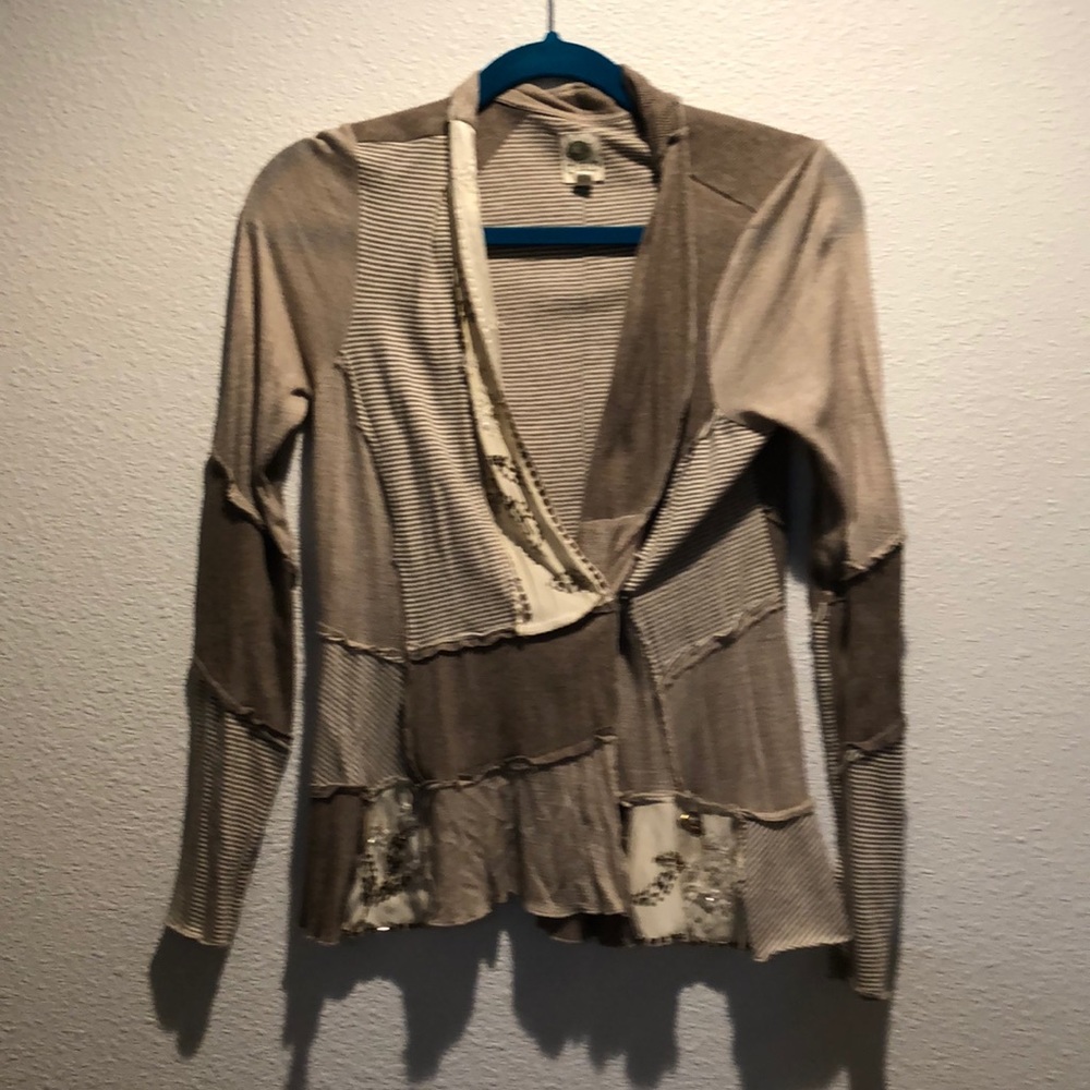 Anthropologie Tiny Patchwork Jacket - image 1